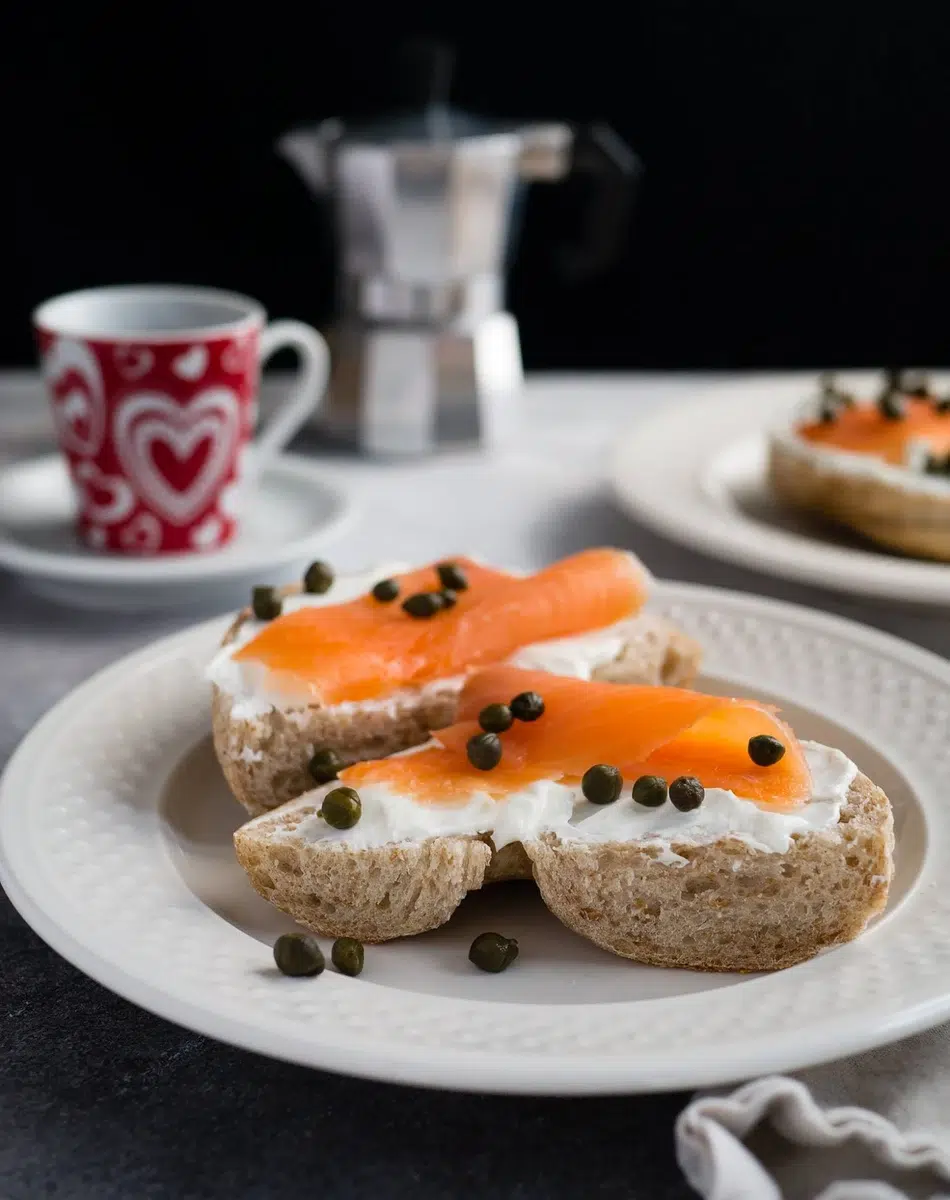 Tartine saumon fumé et câpres